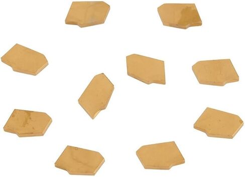 10-Pack SP200 GTN-2 Carbide Grooving Inserts With CVD Coating For Stainless Steel Cast Iron Non-Ferrous Materials Compatible With SPB26-2 SPB32-2 Holders Gold 10Pcs in Kuwait