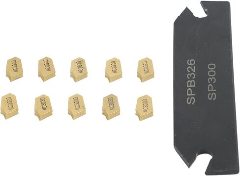High Efficiency Cutting Tool Set SPB26 3 Holder With 10 GTN3 SP300 Inserts For Grooving And Parting Applications in Kuwait