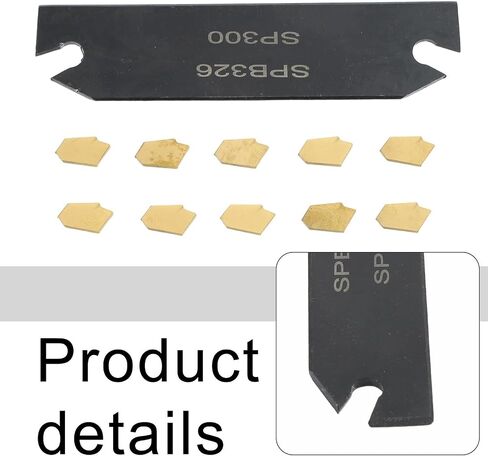 High Efficiency Cutting Tool Set SPB26 3 Holder With 10 GTN3 SP300 Inserts For Grooving And Parting Applications in Kuwait