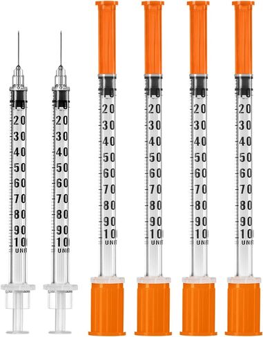 100 Pack 1 ml/cc 30G 1/2 Inch Syringe, Individually Packed in Kuwait
