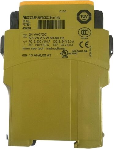PNOZ X2.8P 777301 24VACDC 3n/o 1n/c وحدة التحكم في التتابع in Kuwait