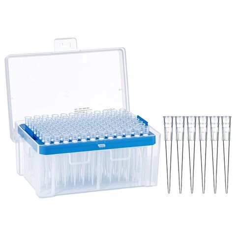 1000ul Sterile Filter Pipette Tips, 96PCS Universal Racked Tips, DNase/RNase Free & Pyrogen Free for Liquid Handling in Research Science Lab, Compatible with Major Pipettor Brands, 96 Tips/Rack in Kuwait