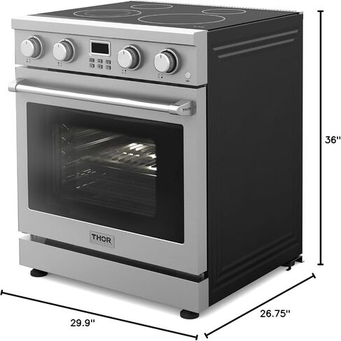 THOR Kitchen Professional 30-Inch Electric Range in Stainless Steel - Model ARE30 in Kuwait