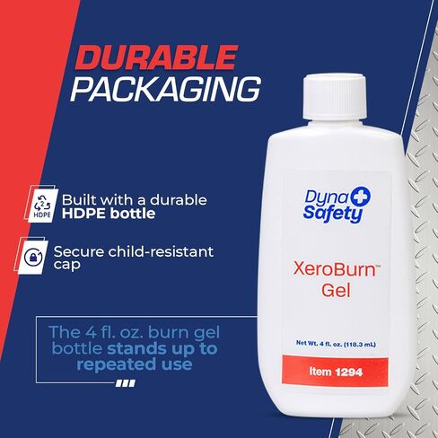 Dynarex XeroBurn Burn Gel مع 2٪ ليدوكائين - الإسعافات الأولية الأساسية للحروق الطفيفة وحروق الشمس ولدغات الحشرات - 4 فلوريدا أوقية. أوقية. زجاجات - 24 لكل علبة in Kuwait
