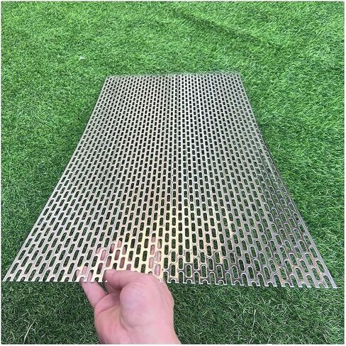 Perforated Sheet Metal Round 304 Stainless Steel 0.8mm Thick 45x45cm Silver(1.2mm thick,15x20cm) in Kuwait