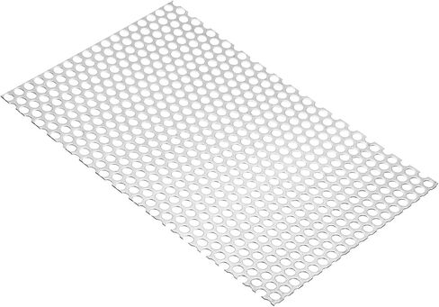 304 Stainless Steel Perforated Sheet Metal Mesh Silver 2mm 35x35cm For DIY Decoration And Barrier(8mm Mesh,25x25cm) in Kuwait