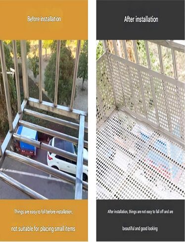 Perforated Stainless Steel Sheets - 0.32in Aperture, 8mm Expanding Metal Mesh Panel (40cm x 200cm) - Durable Sn Panel for DIY Projects, Home Decor, and Industrial Use. in Kuwait