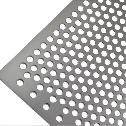 304 Stainless Steel Perforated Sheet Round 0.8mm Thick 2mm Mesh 40x40cm(10mm Mesh,15x15cm) in Saudi Arabia