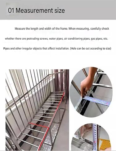 Stainless Steel Perforated Metal Sheets - 0.32in Aperture Expanding Mesh Panel, Durable 37cm x 200cm Stainless Steel Mesh for Industrial & DIY Applications in Kuwait