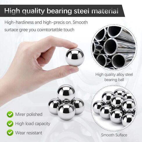 40pcs 1 Inch Chrome Steel Bearing Balls 25.4mm Precision Steel Balls High Hardness for Bearings Drawer Slides Auto Parts & Industrial Applications in Saudi Arabia
