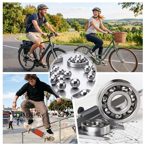 40pcs 1 Inch Chrome Steel Bearing Balls 25.4mm Precision Steel Balls High Hardness for Bearings Drawer Slides Auto Parts & Industrial Applications in Saudi Arabia