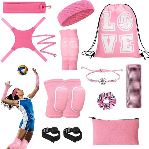 10 Pcs Volleyball Gear Set, Volleyball Training Equipment Gifts for Teen Girls Beginners Outdoor Training in Kuwait