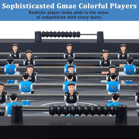 54 Inch Full Size Regulation Foosball Table | Competition Sized Arcade Soccer Game Table for Home, Office or Game Room - Includes 4 Balls, 2 Cup Holders in Kuwait