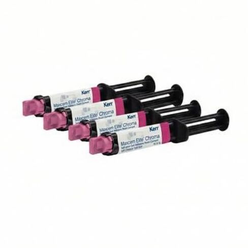 Kerr Dental 36371 Maxcem Elite Chroma Resin Cement Syringes Clear 4/Pk 5 Gm 36299 in Kuwait