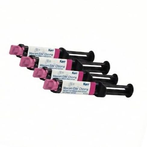 Kerr Dental 36371 Maxcem Elite Chroma Resin Cement Syringes Clear 4/Pk 5 Gm 36299 in Kuwait