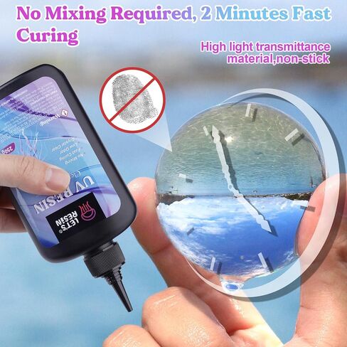 مجموعة مكونة من 16 لونًا من راتينج الأشعة فوق البنفسجية اللؤلؤي و2000 جرام من راتينج الأشعة فوق البنفسجية الكريستالي الشفاف in Kuwait