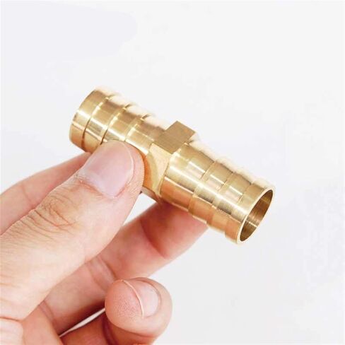 Lkq-Brass Adapter Brass Barb Pipe Fitting 2 3 4 Way Connector For 4mm 5mm 6mm 8mm 10mm 12mm 16mm 19mm Hose Copper Pagoda Water Tube, Garden Hose Connector(T 3 Way,OD 14mm) in Saudi Arabia