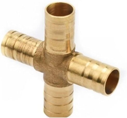 Lkq-Brass Adapter Brass Barb Pipe Fitting 2 3 4 Way Connector For 4mm 5mm 6mm 8mm 10mm 12mm 16mm 19mm Hose Copper Pagoda Water Tube, Garden Hose Connector(T 3 Way,OD 14mm) in Saudi Arabia