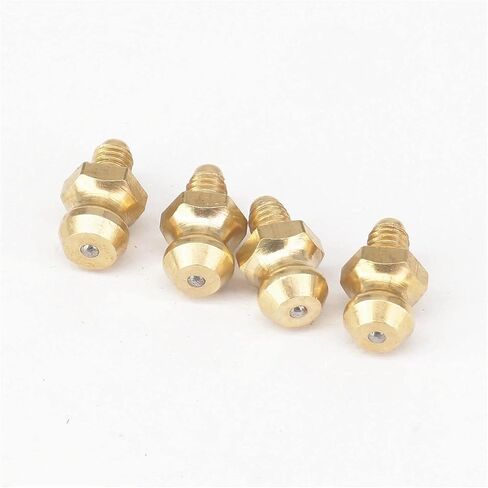 Lkq-Brass Adapter M4 Male Brass Grease Nipple Fitting For Grease Gun Machine Tool Accessories, 20pc, Garden Hose Connector in Kuwait