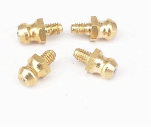 Lkq-Brass Adapter M4 Male Brass Grease Nipple Fitting For Grease Gun Machine Tool Accessories, 20pc, Garden Hose Connector in Kuwait