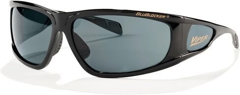 نظارات BluBlocker Viper الشمسية باللون الأسود مع عدسات رمادية عالية الدقة in Kuwait