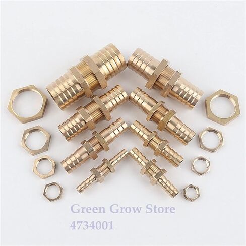 Lkq-Brass Adapter 6-25mm Copper Straight Connectors Hex Nut Irrigation System Aquarium Adapter Water Tank Hose Joint Air Pump Pipe Fitting, Garden Hose Connector(25mm,1Pc) in Saudi Arabia