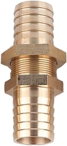 Lkq-Brass Adapter 6-25mm Copper Straight Connectors Hex Nut Irrigation System Aquarium Adapter Water Tank Hose Joint Air Pump Pipe Fitting, Garden Hose Connector(25mm,1Pc) in Saudi Arabia