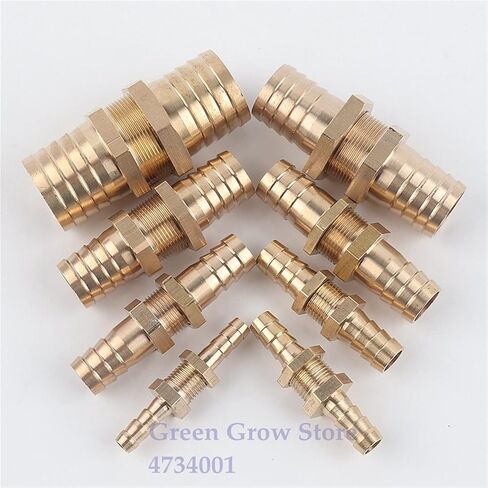 Lkq-Brass Adapter 6-25mm Copper Straight Connectors Hex Nut Irrigation System Aquarium Adapter Water Tank Hose Joint Air Pump Pipe Fitting, Garden Hose Connector(25mm,1Pc) in Saudi Arabia