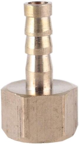 Lkq-Brass Adapter Brass Hose Fitting 6/8/10/12/14/16/19mm Barb Tail 1/8" 1/4" 3/8" 1/2" 3/4" 1" BSP Female Thread Copper Connector Coupler Adapter, Garden Hose Connector(6mm Barb,1/8") in Kuwait