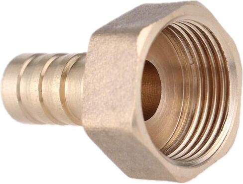 Lkq-Brass Adapter Brass Hose Fitting 6/8/10/12/14/16/19mm Barb Tail 1/8" 1/4" 3/8" 1/2" 3/4" 1" BSP Female Thread Copper Connector Coupler Adapter, Garden Hose Connector(6mm Barb,1/8") in Kuwait