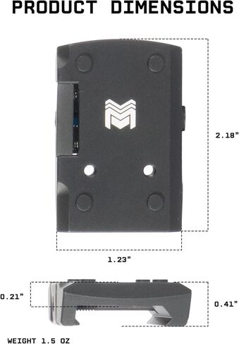 Monstrum 7075 Series Picatinny to DeltaPoint Pro DPP Footprint Red Dot Adapter Mount in Kuwait