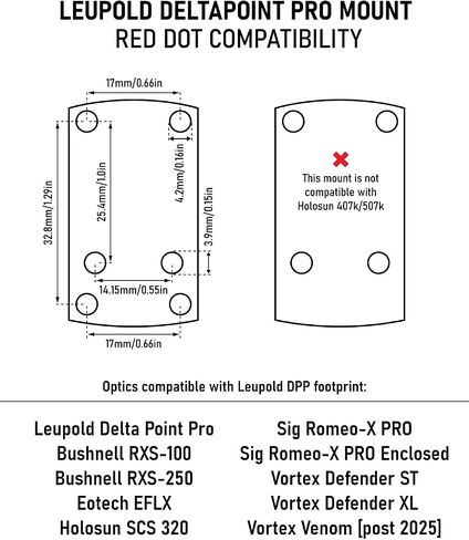 Monstrum 7075 Series Picatinny to DeltaPoint Pro DPP Footprint Red Dot Adapter Mount in Kuwait