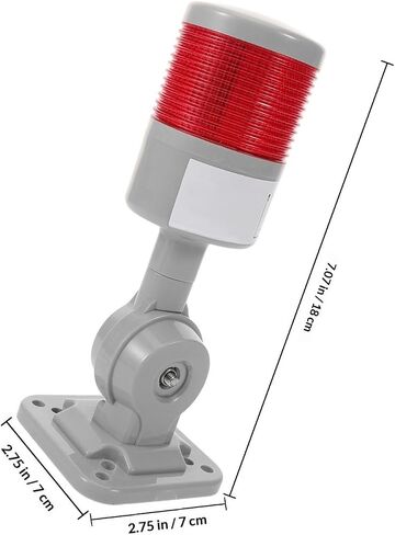Gadpiparty 24v LED Signal Tower Light with High-Brightness Flash Frequency, 1 Layer Industrial Warning Lamp for Factories and Machinery, Sturdy PC and Abs Material Tower Lamp in Kuwait