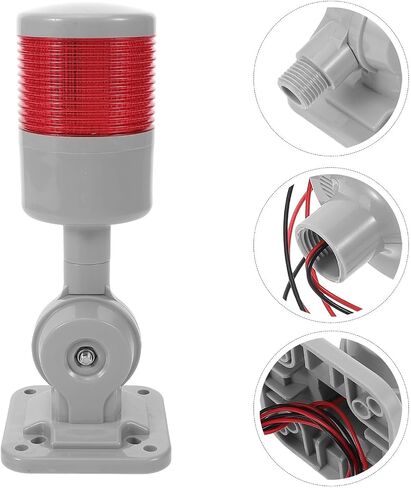 Gadpiparty 24v LED Signal Tower Light with High-Brightness Flash Frequency, 1 Layer Industrial Warning Lamp for Factories and Machinery, Sturdy PC and Abs Material Tower Lamp in Kuwait