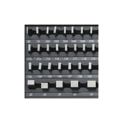 SPI 30-912-0 مجموعة كتل فولاذية مكونة من 81 قطعة مع شهادة NIST: من 0.05 بوصة إلى 4 بوصة in Kuwait