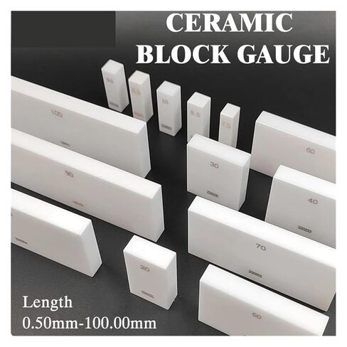 1pc,0.5-100mm Length, Ceramic Rectangular Gauge Block, Grade 0, Customized Gauge, Tools for Micrometer and Caliper Inspection for Testing and Calibration(100mm 1pc) in Kuwait