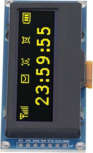 وحدة عرض OLED، وحدة تحكم SSD1305 صفراء عالية الدقة مقاس 2.23 بوصة مع واجهة SPI I2C ودقة 128x32، استهلاك منخفض للطاقة للتحكم الصناعي في الإلكترونيات ذاتية الصنع in Kuwait