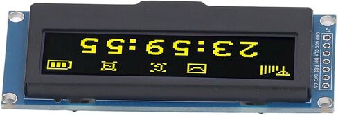 وحدة عرض OLED، وحدة تحكم SSD1305 صفراء عالية الدقة مقاس 2.23 بوصة مع واجهة SPI I2C ودقة 128x32، استهلاك منخفض للطاقة للتحكم الصناعي في الإلكترونيات ذاتية الصنع in Kuwait