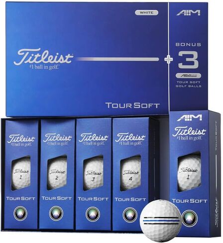 جولة Titleist الناعمة مع غلاف AIM 15 كرة in Kuwait