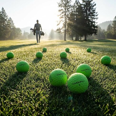 Maxfli SoftFli Golf Balls – 36-Pack Matte Green | Soft Feel Low Compression Golf Balls for Distance & Control | Durable Ionomer Cover | Ideal for Beginners & Recreational Golfers in Kuwait