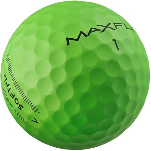 Maxfli SoftFli Golf Balls – 36-Pack Matte Green | Soft Feel Low Compression Golf Balls for Distance & Control | Durable Ionomer Cover | Ideal for Beginners & Recreational Golfers in Kuwait