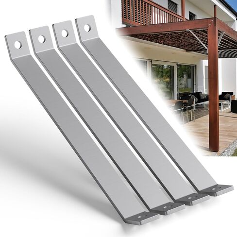 14-5/8" 45 Degree Corner Brace - Heavy Duty 5.6 mm Thick Steel 45 Degree Angle Support Brackets for 1-5/8" Strut Channel, Galvanized 45 Degree Corner Braces, Inside Mount Angle Bracket - 4 Pack in Kuwait