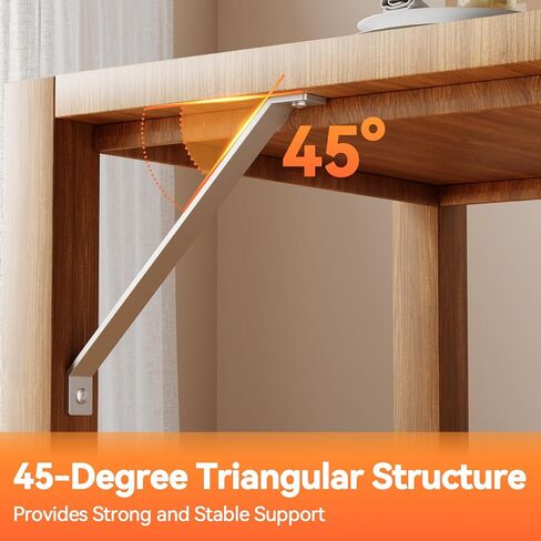 14-5/8" 45 Degree Corner Brace - Heavy Duty 5.6 mm Thick Steel 45 Degree Angle Support Brackets for 1-5/8" Strut Channel, Galvanized 45 Degree Corner Braces, Inside Mount Angle Bracket - 4 Pack in Kuwait
