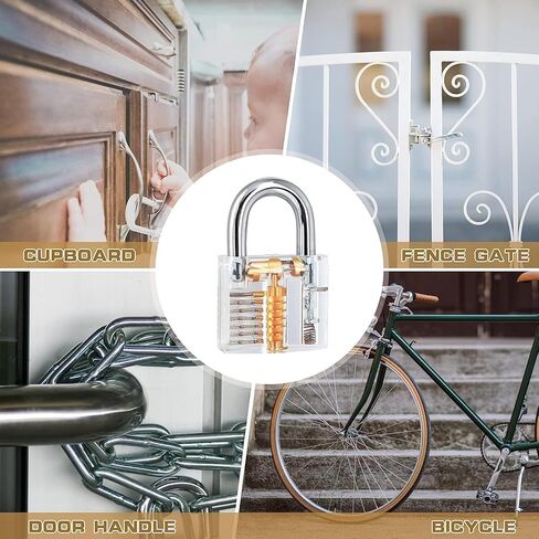 37 Pack Brass 40mm Padlock Lock Set with Hardened Steel Shackle Pick Weatherproof Anti Rust Security Lock Kit for Gate Shed Picking Garage Toolbox Home School Gym Fence Storage Unit Locker in Kuwait
