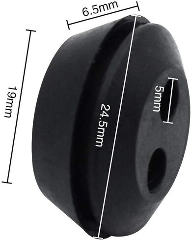 10 Pieces Tank Grommet Rubber Double Hole Grommets Mower Pressure Washer Gas Line Flexible Construction Suitable for Trimmer Brush Cutter in Kuwait