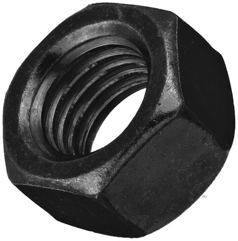 3 Inch Black Oxide Stud and Hex Nut, B7 Grade, 1/2"-13, All Thread, Sterling Seal & Supply (Pack of 4) in Kuwait