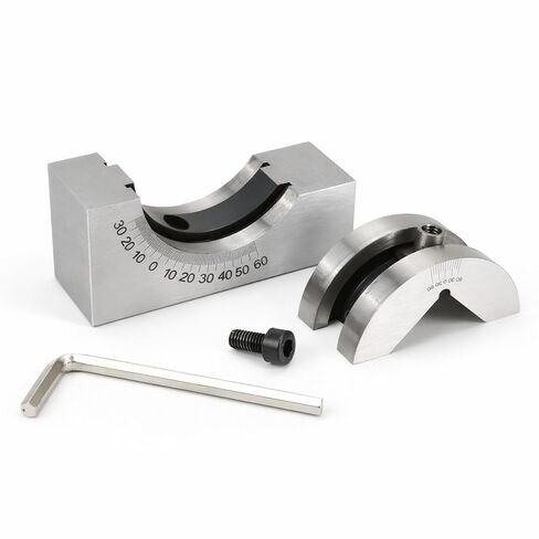 Adjustable Angle V Block Milling Gauge Set, Stainless Steel Micro High Precision Setup with Wrench, 0–60° AP25 for Lathe Machinist Tool, Magnetic Machining Clamp Finder in Kuwait