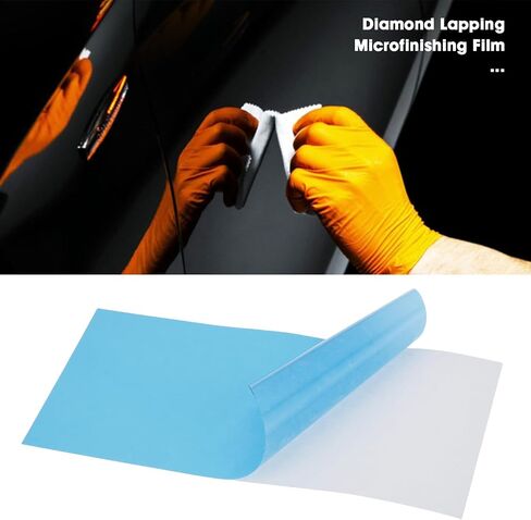 3pcs 3x8 inch 9 Micron Diamond Lapping Microfinishing Film 2000 Grit Sandpaper with Adhesive Backing for Polishing Automotive Finish in Kuwait