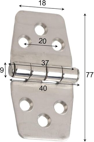 316 Stainless Steel Concealed Removable Marine Industrial Door Hinges for Boats and Yachts, 2 Pack in Kuwait