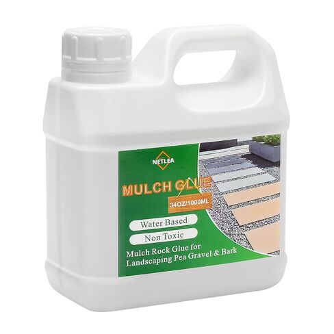 4.2Gal/540oz Mulch Glue for Pea Gravel,Fast-Drying & Non-Toxic Landscape Adhesive,Lockdown Rock Glue for Landscaping,Strong Outdoor Glue for Landscaping Projects in Kuwait